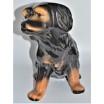 Pies szczeniak  brązowy porcelana  Rumunia poł.XXw 29/29cm