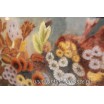 Jesienny bukiet kwiat&oacute;w pastel na kartonie E,Douard Francja 1970r 76/62 cm