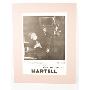 Reklama Art Deco Koniak Martell L'Illustration” Paryż 1934r