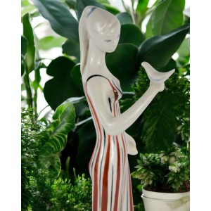New Look Kobieta z ptakiem Drasche Węgry lata 60te