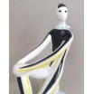 Arlekin Klaun na piłce Art Deco Zsolnay T&ouml;r&ouml;k J&aacute;nos Węgry lata 60te