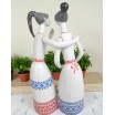Plotkarki Hollohaza design Węgry lata 60te wys.24,5cm
