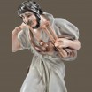 Dudziarz, kobziarz porcelana Zsolnay Węgry wys.42cm
