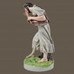 Dudziarz, kobziarz porcelana Zsolnay Węgry wys.42cm