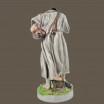 Dudziarz, kobziarz porcelana Zsolnay Węgry wys.42cm