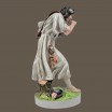 Dudziarz, kobziarz porcelana Zsolnay Węgry wys.42cm