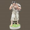 Dudziarz, kobziarz porcelana Zsolnay Węgry wys.42cm