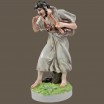Dudziarz, kobziarz porcelana Zsolnay Węgry wys.42cm