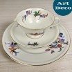 Zestaw śniadaniowy Trio Art Deco Furstenberg Saksonia lata 20/30te 