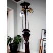 Lampa podłogowa drewniana mahoń Anglia lata 20te 188cm