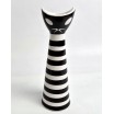 New Look Wazonik kot czarno białe paski J.T&ouml;r&ouml;k  Zsolnay lata 60-te 