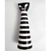 New Look Wazonik kot czarno białe paski J.T&ouml;r&ouml;k  Zsolnay lata 60-te 