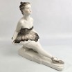 Balerina figurka w stylu Art Deco Ol&aacute;h S&aacute;ndor porcelana Węgry 1958r 26/27cm.