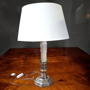 WYPRZEDAŻ Lampa stołowa wz&oacute;r świecznik, Glamour Francja poł XXw 