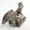  Słoń i Kogut metal i muszla rzemiosło artystyczne lata 70 te 