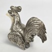  Słoń i Kogut metal i muszla rzemiosło artystyczne lata 70 te 
