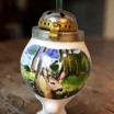 WYPRZEDAŻ Bawarska fajka porcelanowa motywy myśliwskie do kolekcji
