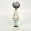 Chłopiec art deco Aur&eacute;l K&aacute;ldor Hollohaza Węgry lata 60te wys.12,5cm