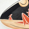 Patera art deco Zsolnay T&ouml;r&ouml;k J&aacute;nos Węgry lata 60te 29cm 