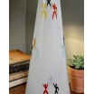 New look lampa stołowa porcelana Hollohaza pikasy lata 60te
