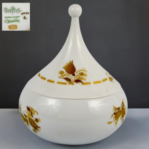 WYPRZEDAŻ Bomboniera Rosenthal Studio Line Bjorn Wiinblad złoty dekor lata 70te.