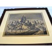 Rycina "Sneeuw" Edmond van Dooren Belgia lata 20te drewniana rama 60/47cm 