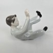 WYPRZEDAŻ  Chłopiec art deco Aur&eacute;l K&aacute;ldor Hollohaza Węgry lata 60te wys.12,5cm