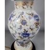 Porcelanowa lampa stołowa typ Ginger jar Limoges Francja lata 60te