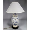 Porcelanowa lampa stołowa typ Ginger jar Limoges Francja lata 60te