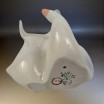 Wyprzedaż Para gęsi porcelana Hollohaza Węgry lata 60/70te wys. 10,5cm