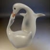 Wyprzedaż Para gęsi porcelana Hollohaza Węgry lata 60/70te wys. 10,5cm
