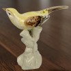 Ptak na gałęzi Royal Dux Czechy połowa XXw 16/13cm