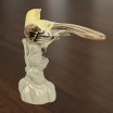 Ptak na gałęzi Royal Dux Czechy połowa XXw 16/13cm