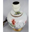 Lampa stołowa porcelana waza na imbir motywy florystyczne poł XXw  wys 27cm